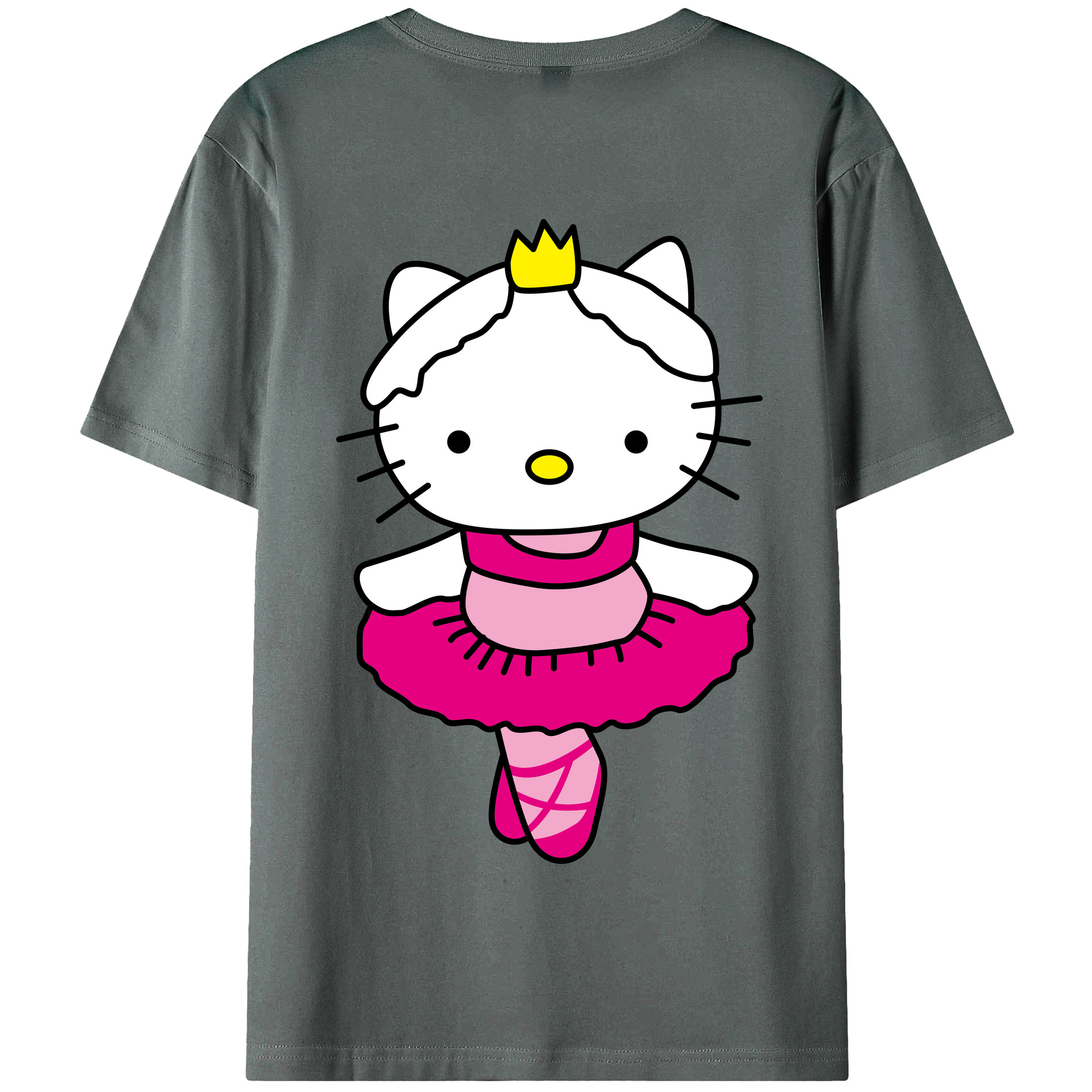（画像用） Hello Kitty ハローキティ 綿100％半袖Tシャツ（背面プリント）